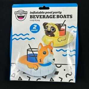 Dog Beverage Boats Drink Floaties Pug Corgi Swimming Pool Inflatable Party NEW